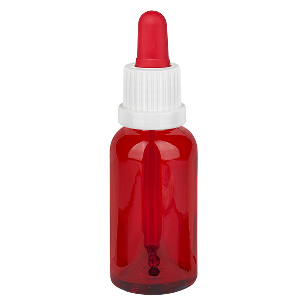30ml pipetfles wit/rood OV RedLine UT18/30 30ml pipetfles wit/rood OV RedLine UT18/30