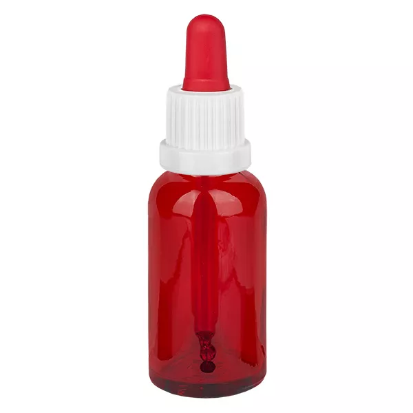 30ml pipetfles wit/rood OV RedLine UT18/30