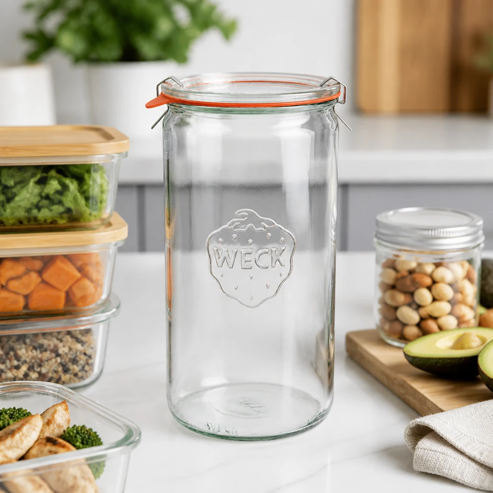 1590ml cilinderglas compleet WECK RR100