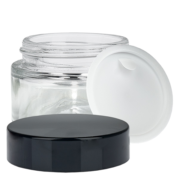 Glazen pot 30ml helder met inlay deksel UNiTWIST Glazen pot 30ml helder met inlay deksel UNiTWIST