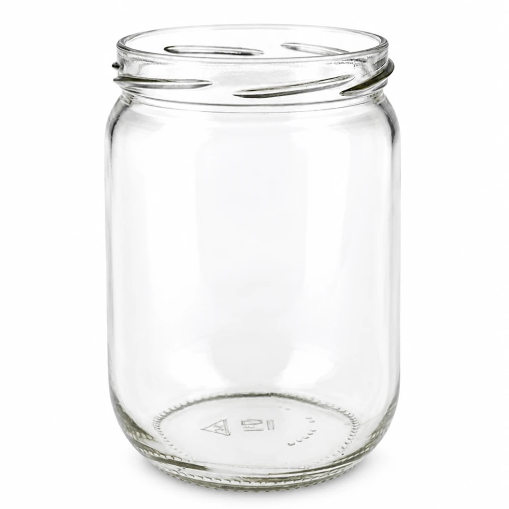 UNiTWIST Runda 555 - Rundglas Inhalt 555ml TO82 UNiTWIST Runda glazen pot 555 ml, cilindrische vorm met brede opening TO82