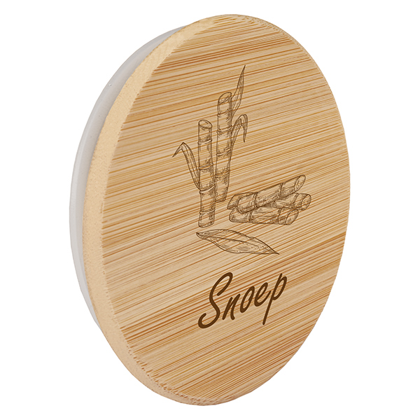 Houten deksel "Snoep" voor WECK RR100 Houten deksel "Snoep" voor WECK RR100