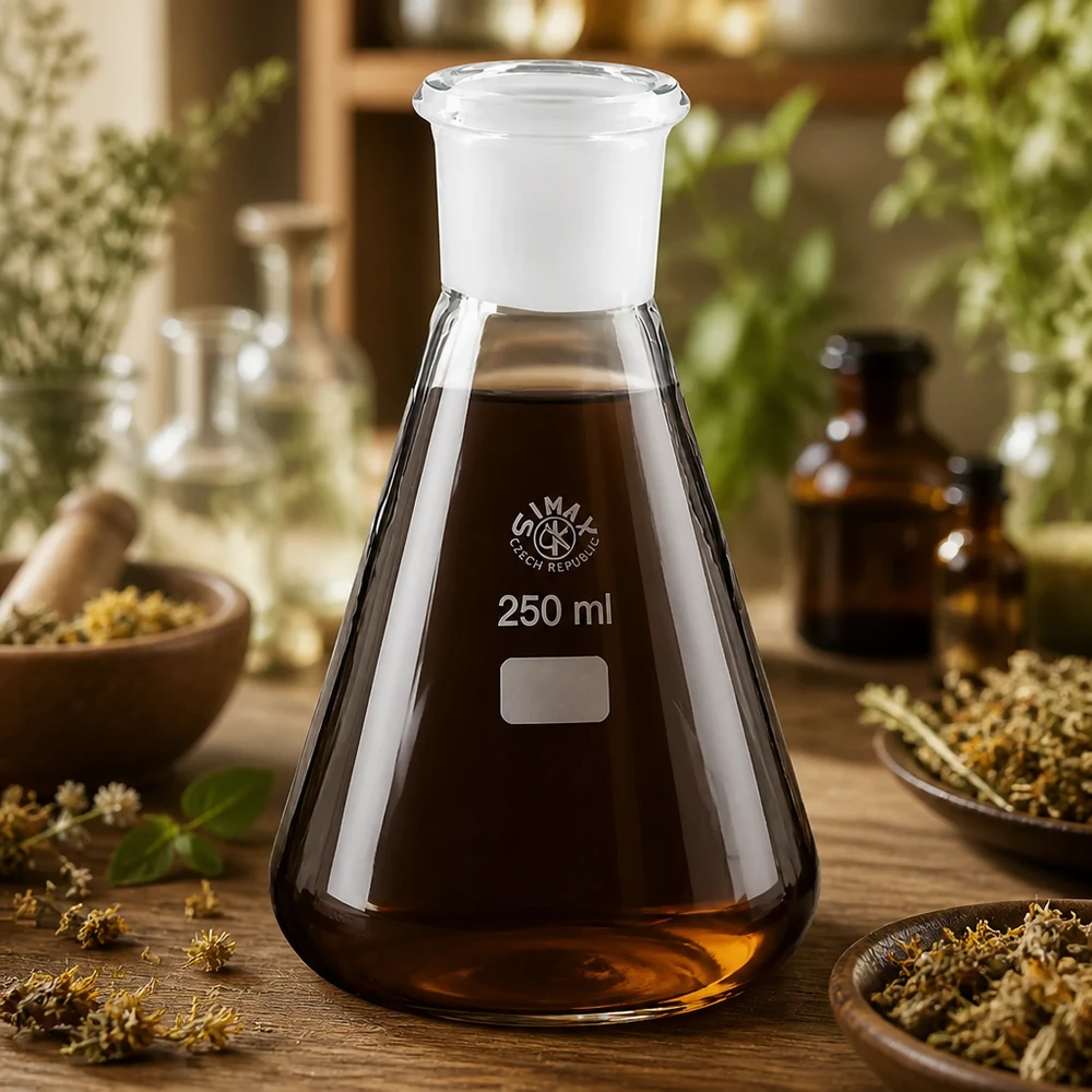 Erlenmeyer 250ml nauwe hals borosilicaat met slijpstuk 29/32 Erlenmeyer 250ml nauwe hals borosilicaat met slijpstuk 29/32