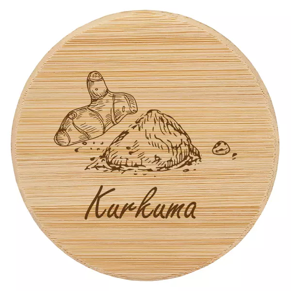 Houten deksel "Kurkuma" voor WECK RR60 Houten deksel "Kurkuma" voor WECK RR60