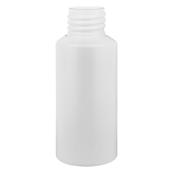 PET cilinderfles 30ml wit, S20x3, zonder sluiting PET cilinderfles 30ml wit, S20x3, zonder sluiting