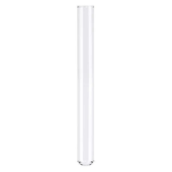 Reageerglas 100x12mm borosilicaatglas met afgeronde rand