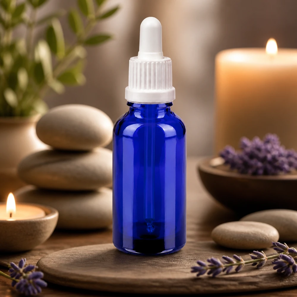 30 ml compacte pipetfles BlueLine UT18/30 perfect voor onderweg en mobiel gebruik van essences