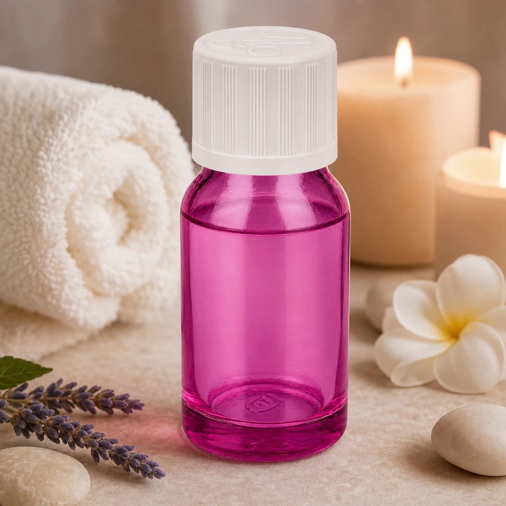 Professioneel 10ml violet flesje met STD-dop voor nauwkeurige toepassing in spa's en wellnesscentra