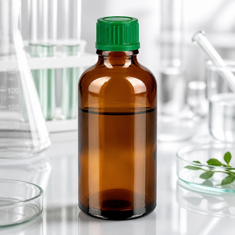 50ml fles 11mm SV groen STD BrownLine UT18/50 Professionele apothekersfles 50ml bruin met groene SV dop