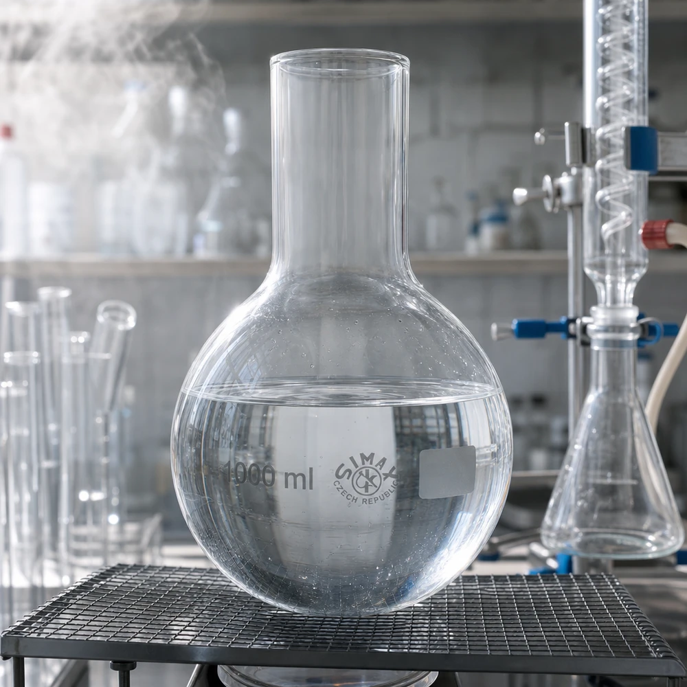 Dikwandige 1000 ml fles met wijde hals voor mechanisch veeleisende laboratoriumprocessen