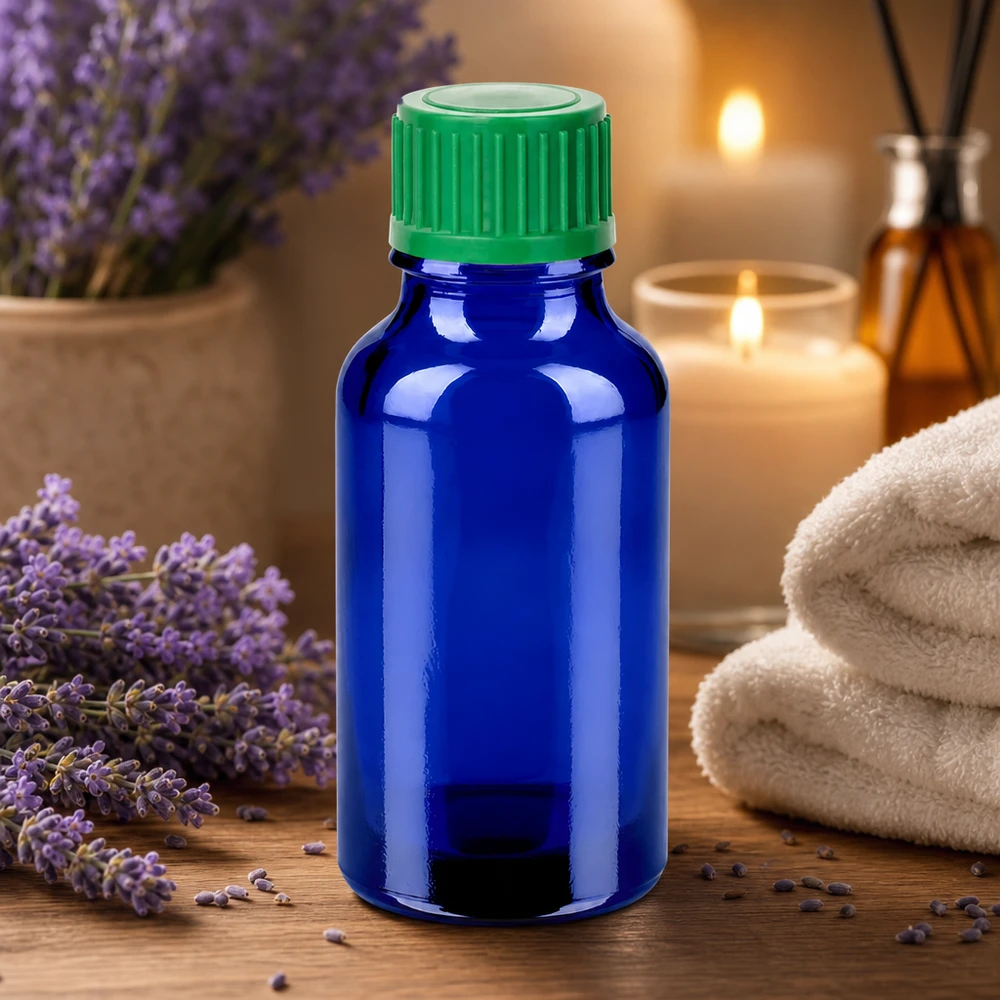 Professionele 20ml druppelfles BlueLine met 0,8mm opening voor laboratorium- en medisch gebruik