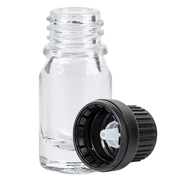 5ml druppelflesje 2mm zwart OV ClearLine UT18/5 5ml druppelflesje 2mm zwart OV ClearLine UT18/5