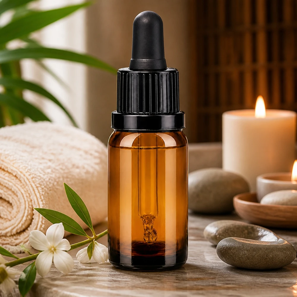 10ml pipetfles zwart OV BrownLine UT18/10 10 ml pipetflesje van UV-beschermend amberkleurig glas met ergonomische druppeldop voor eenvoudig gebruik