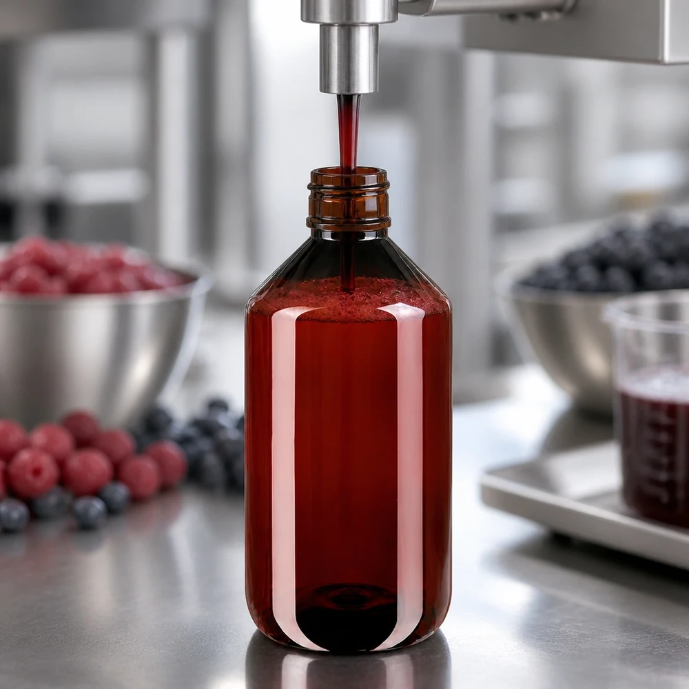 50 ml PET medicijnfles met verstuiver zwart GCMI 28/410 incl. dop transparant, standaard Maschinelle Saftabfüllung in braune lichtschützende PET Flasche 500ml mit OV-Verschluss