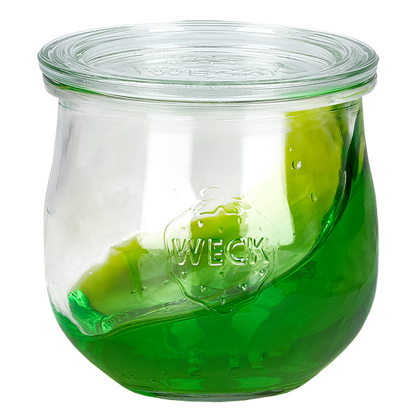 Set van 18 Weck potten 370ml tulpenpot met 18 glazen deksels Set van 18 Weck potten 370ml tulpenpot met 18 glazen deksels