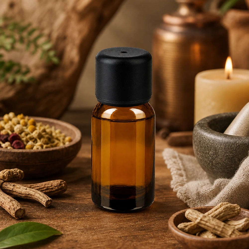 Hoogwaardige 10ml amberkleurige glazen fles met zwarte schroefdop voor doe-het-zelf cosmetica en natuurgeneeskunde