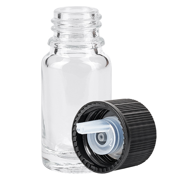 10ml druppelflesje 1mm zwart STD ClearL. UT18/10 10ml druppelflesje 1mm zwart STD ClearL. UT18/10