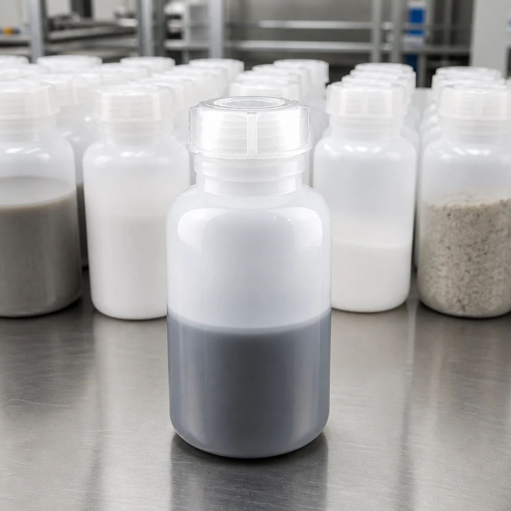 Wijde hals laboratoriumfles 250ml met sluiting Zylindrische 250ml Weithals Laborflasche mit breitem Hals für einfache Probenentnahme