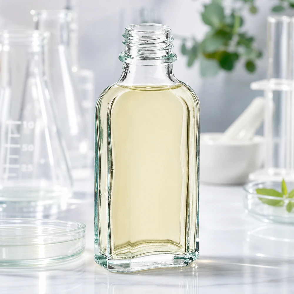 50 ml witte meplatfles met DIN 22 monding Meplat-fles van helder glas, 50 ml, met smalle hals en DIN22-schroefdraad