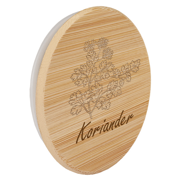 Houten deksel "Koriander" voor WECK RR60 Houten deksel "Koriander" voor WECK RR60