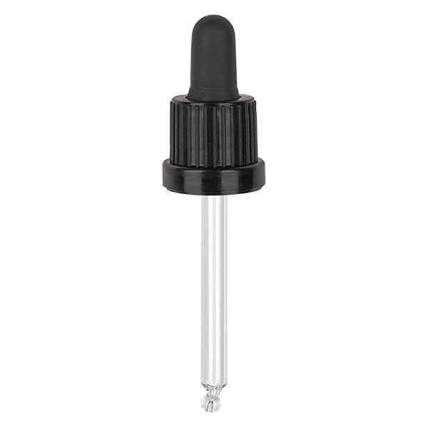 PiV. zwart DIN18, 63mm pipetlengte OV.. PiV. zwart DIN18, 63mm pipetlengte OV..