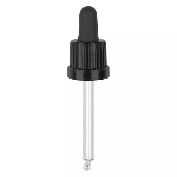 PiV. zwart DIN18, 63mm pipetlengte OV..