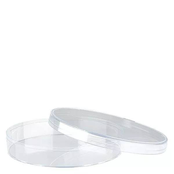 Petrischaal van polystyreen ongedeeld 94x16mm met noppen Petrischaal van polystyreen ongedeeld 94x16mm met noppen