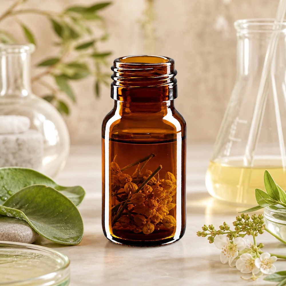 Hoogwaardige amberkleurige glazen fles 30ml met UV-bescherming en PP28-aansluiting voor apotheken