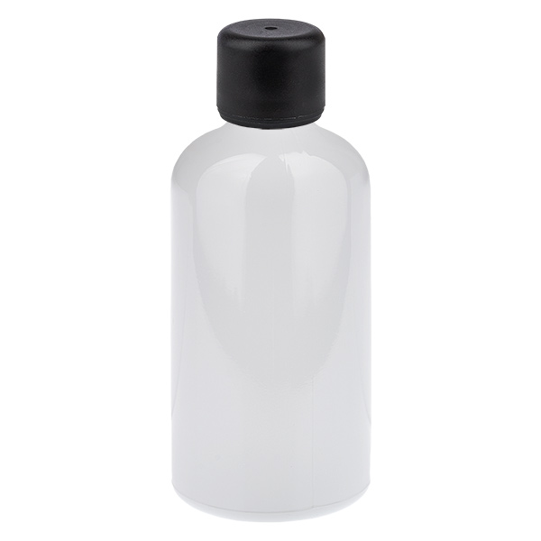 100 ml fles 6 mm schroefdop zwart standaard WhiteLine UT18/100 100 ml fles 6 mm schroefdop zwart standaard WhiteLine UT18/100