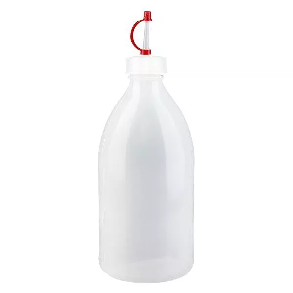Laboratoriumfles met nauwe hals 500ml met druppelsluiting Laboratoriumfles met nauwe hals 500ml met druppelsluiting