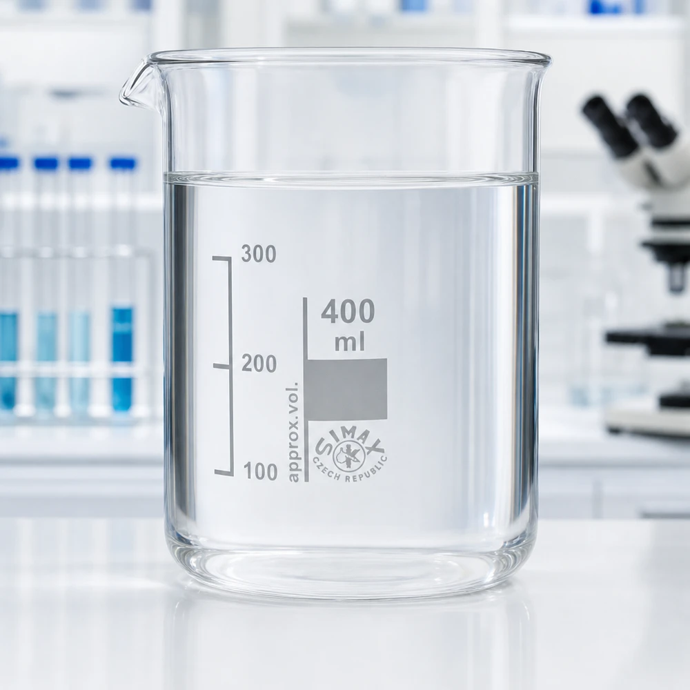 Schimmelarme beker 400 ml van hoogwaardig borosilicaatglas voor professionele laboratoriumtoepassingen