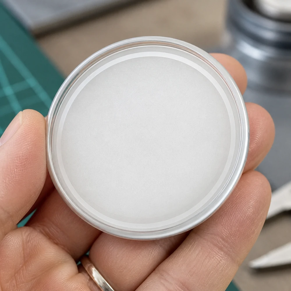 Ronde witte TO100-schroefdop 100 mm BasicSeal UniTwist, voedselveilige sluiting