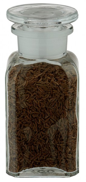 Idee voor een glazen kruidenpotje: Vierkante apothekersfles 100 ml wijde hals helder glas incl. glazen stop Idee voor een glazen kruidenpotje: Vierkante apothekersfles 100 ml wijde hals helder glas incl. glazen stop