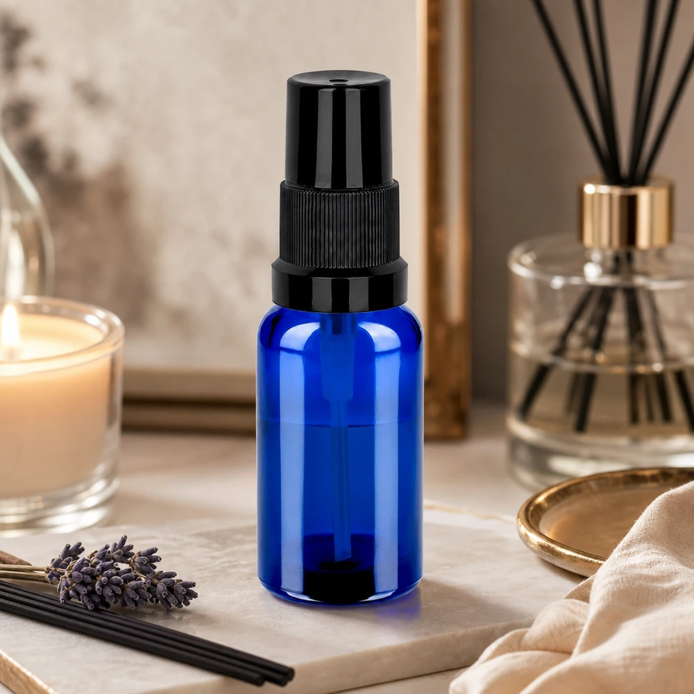 Veelzijdige glazen fles van 20 ml met sprayfunctie voor doe-het-zelfcosmetica en natuurlijke verzorgingsproducten