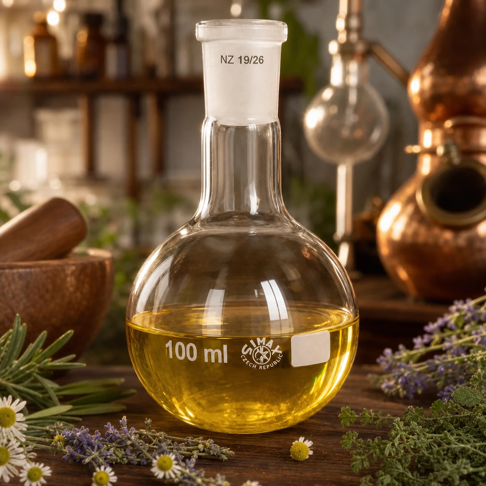 Chemische kolf met een inhoud van 100 ml met gestandaardiseerde NS 19/26 - ideaal voor synthese en analyse