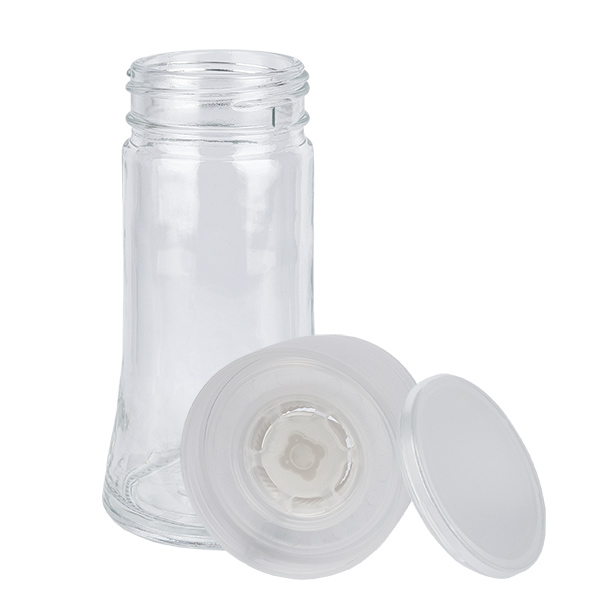Kruidenpotje van helder glas, 95 ml, Mühlwerk Keramik, transparant Kruidenpotje van helder glas, 95 ml, Mühlwerk Keramik, transparant