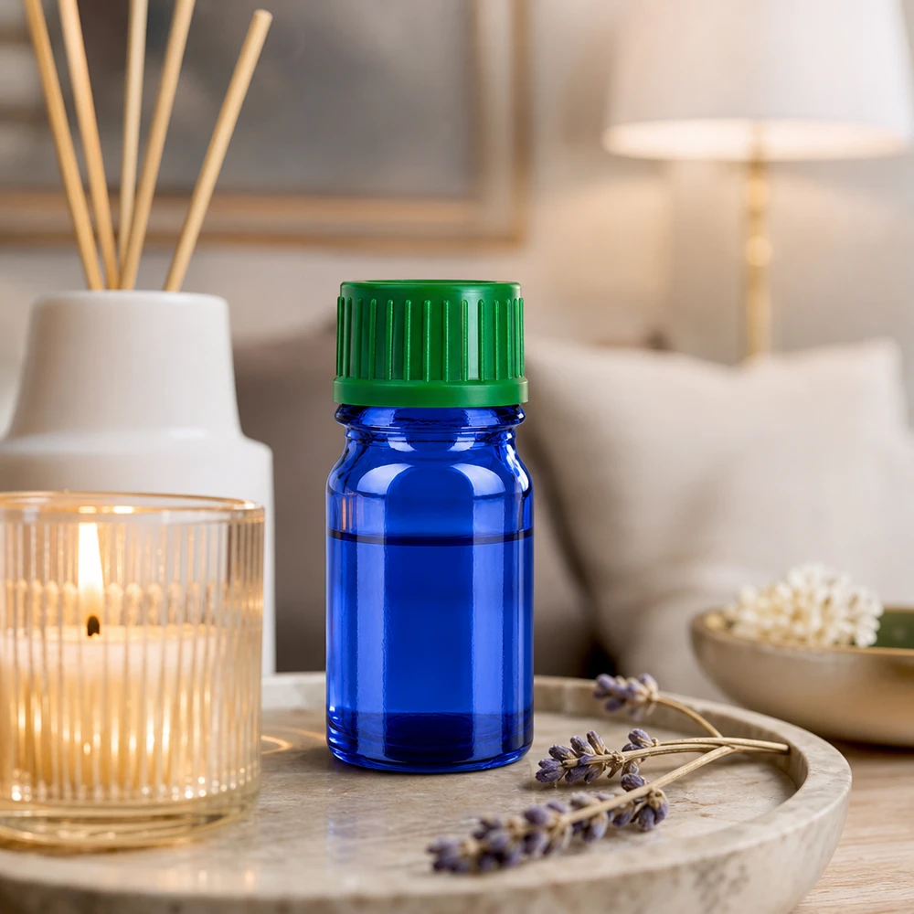 5ml flesje 11mm SV groen STD BlueLine UT18/5 5ml flesje 11mm SV groen STD BlueLine UT18/5 UV-bescherming met blauw glas voor bescherming tegen licht