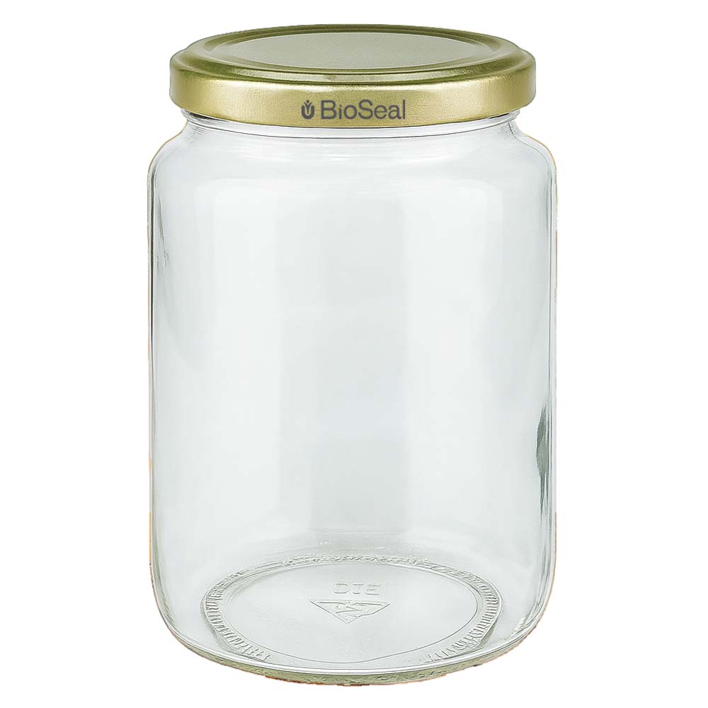 Honingpot 1000 g met gouden BioSeal UNiTWIST-deksel