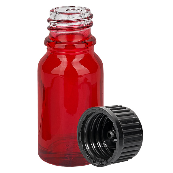 10ml fles 11mm SV zwart STD RedLine UT18/10 10ml fles 11mm SV zwart STD RedLine UT18/10