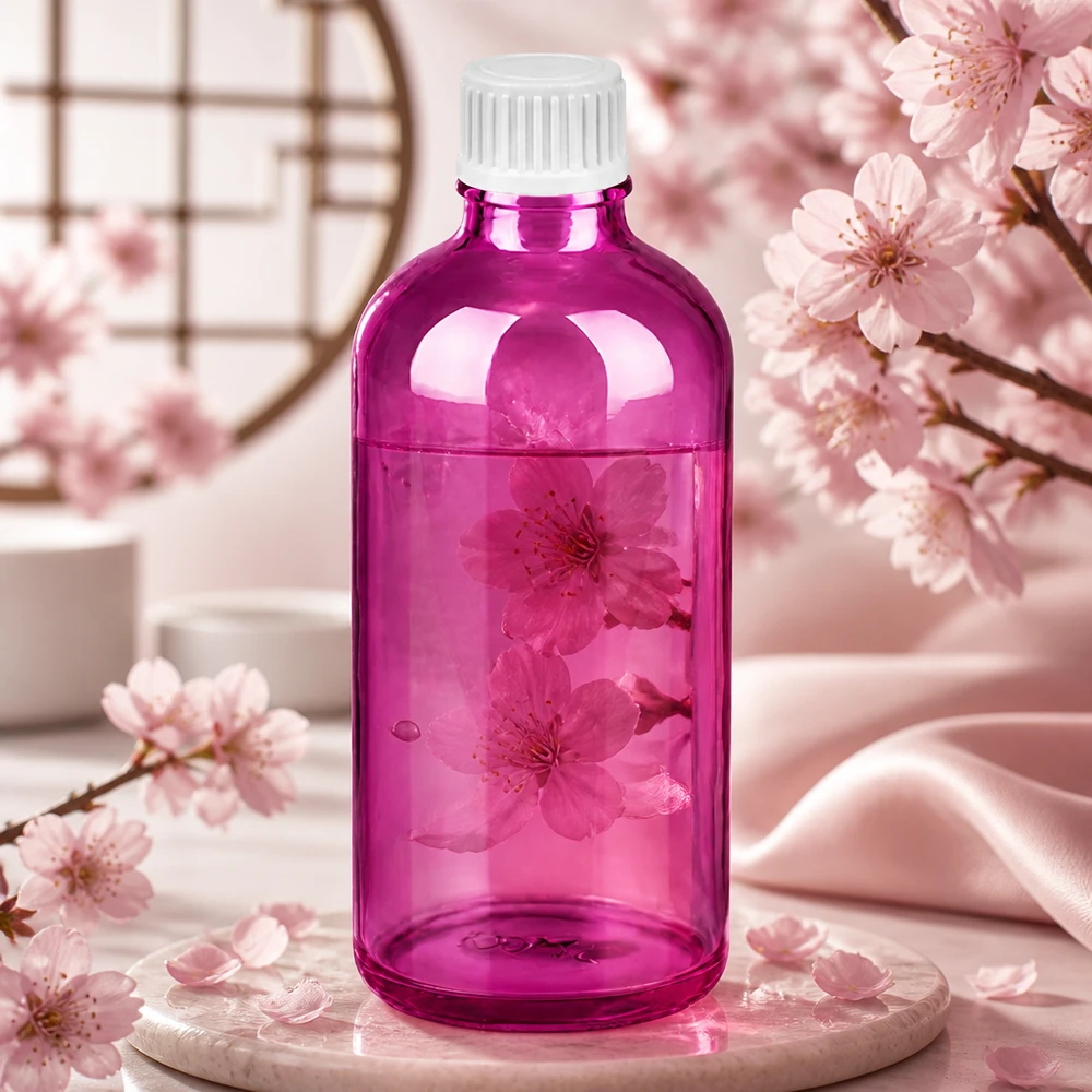 100ml druppelfles 0.9mm wit standaard PurpleLine UT18/100 Transparante paarse fles 100ml STD-versie met druppeldicht sluitsysteem