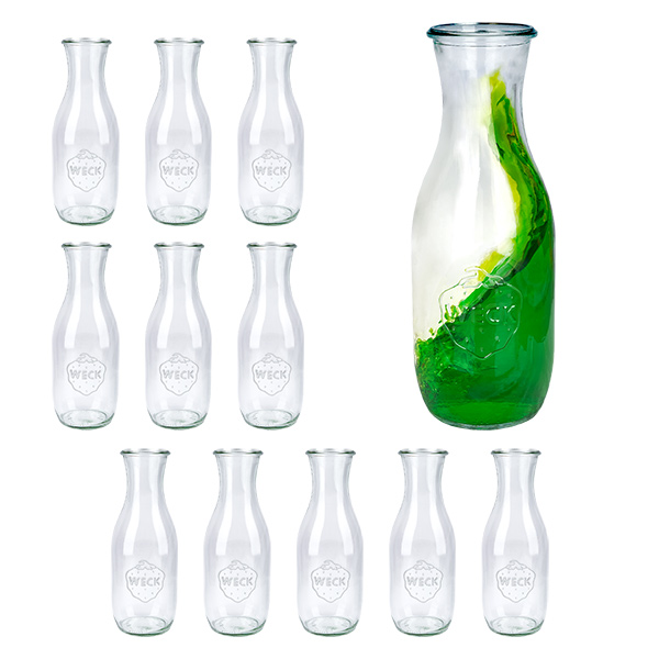 Set van 12 Weck potten 1062ml sapfles Set van 12 Weck potten 1062ml sapfles