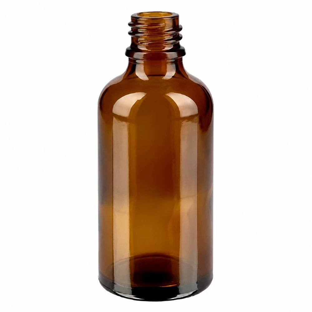 50ml Druppelflesje 0.8mm groen STD BrownLine UT18/50 UV-bestendige druppelfles 50ml amber glas ideaal voor lichtgevoelige stoffen