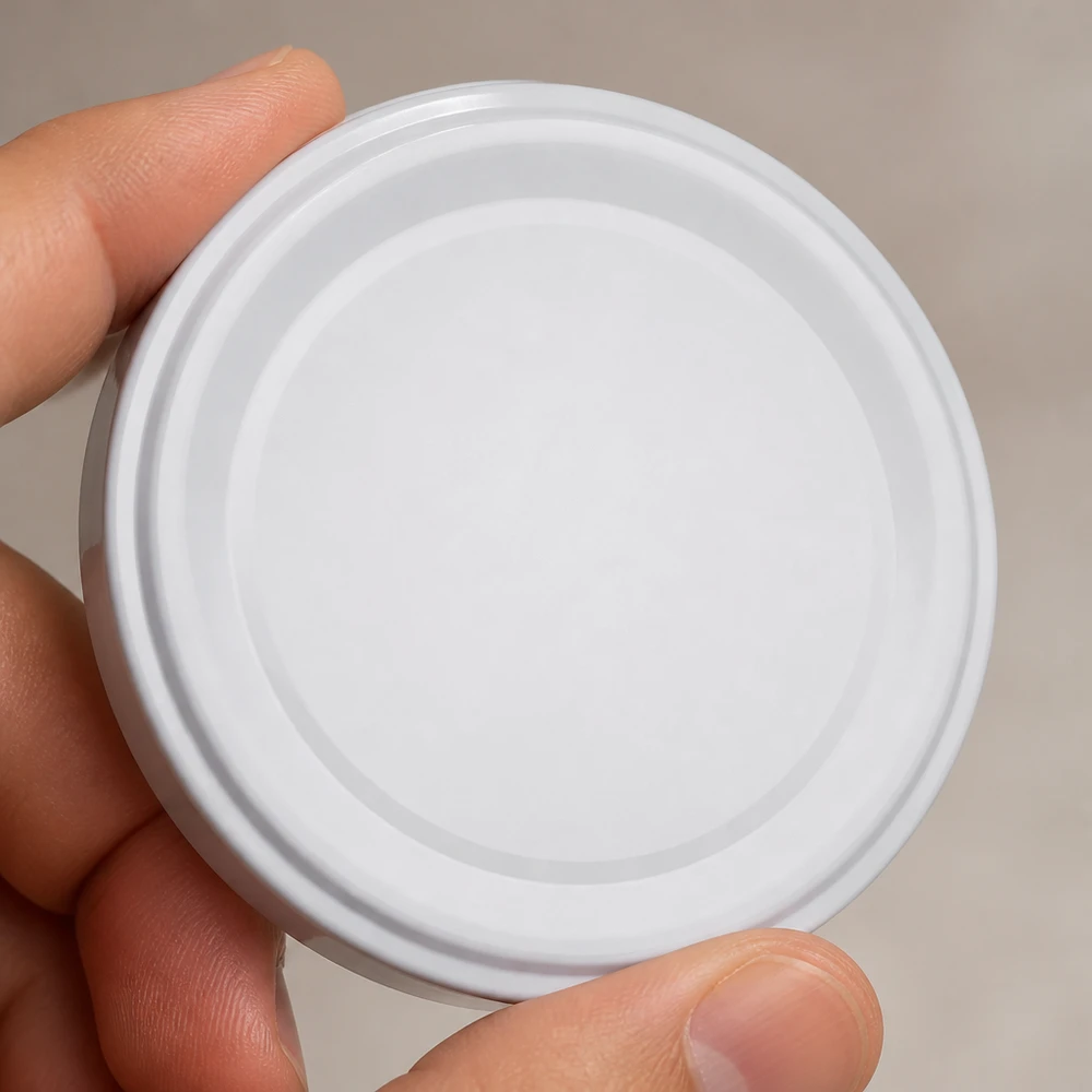 66 mm BasicSeal-deksel, wit, TO66deep, UNiTWIST, diep deksel, conservendeksel, 66 millimeter
