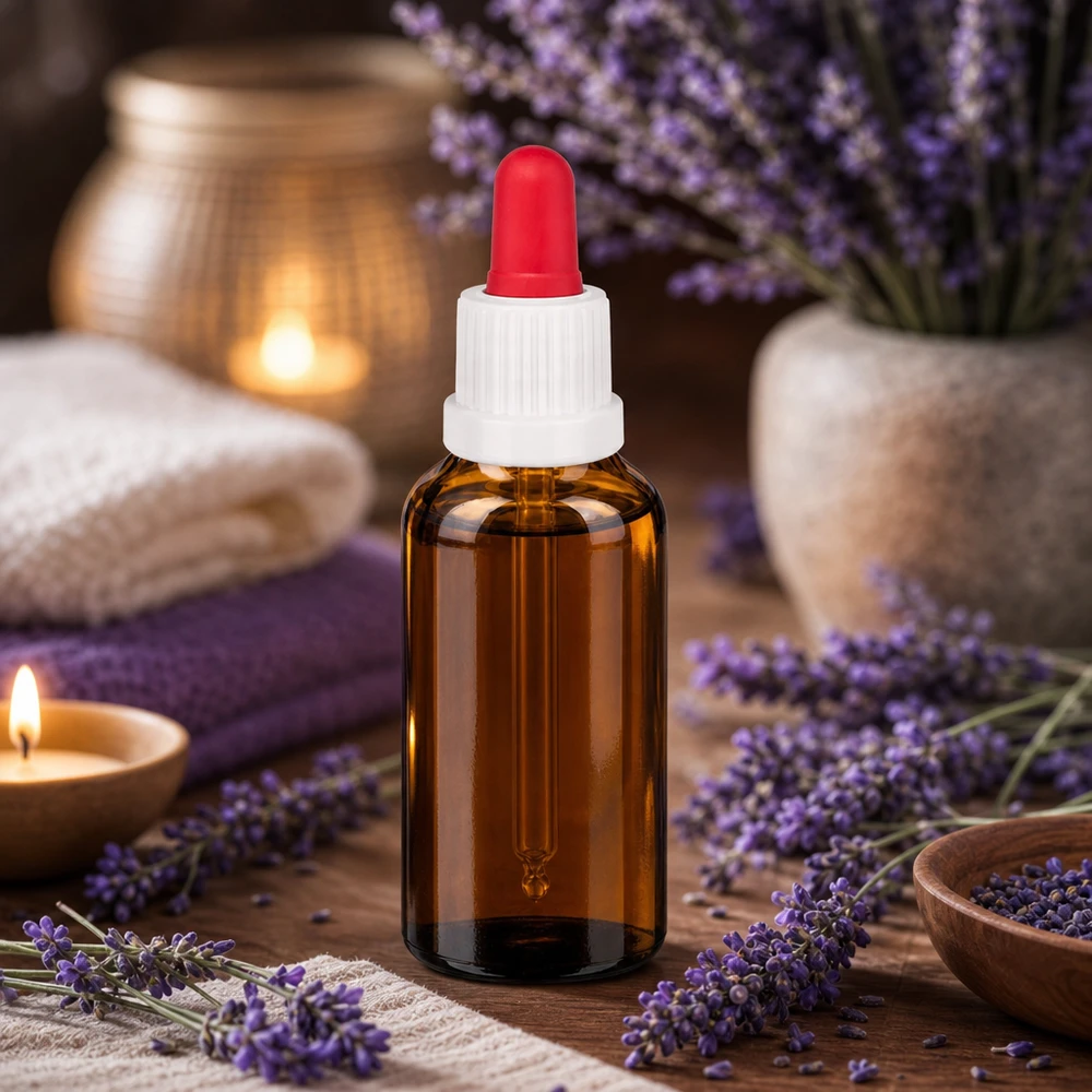 Handig glazen flesje van 30 ml met pipetdop, ideaal voor doe-het-zelfcosmetica en natuurlijke cosmetica