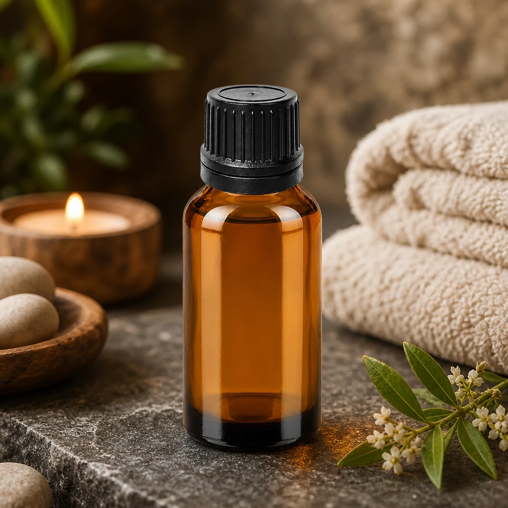 Navulbaar druppelflesje 20ml van getint glas voor doe-het-zelf cosmetica en natuurlijke remedies