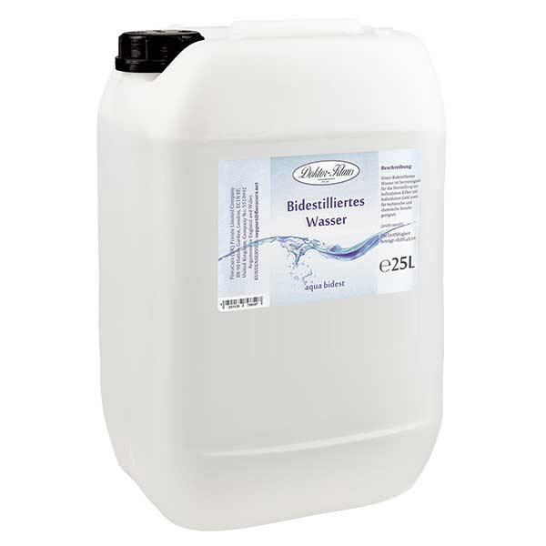Doktor-Klaus Aqua bidest - Dubbel gedestilleerd water 25 l Doktor-Klaus Aqua bidest - Dubbel gedestilleerd water 25 l