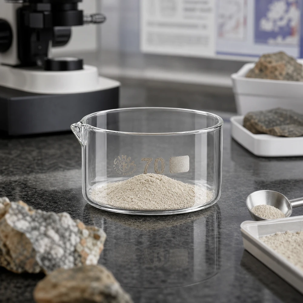 Kristallisatieschaal 100 ml, diameter 70 mm, voor minerale analyse van gesteentemonsters en metaalspatel