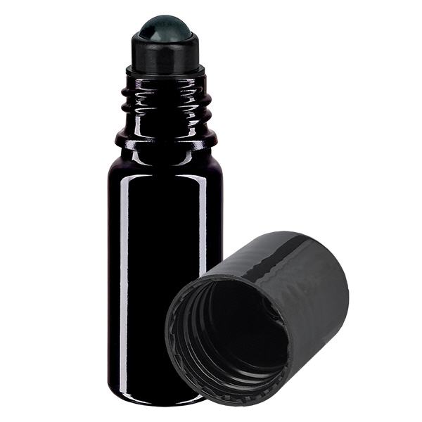 Glas deostick fles violet 10ml, lege deo roller (Roll On) Glas deostick fles violet 10ml, lege deo roller (Roll On)