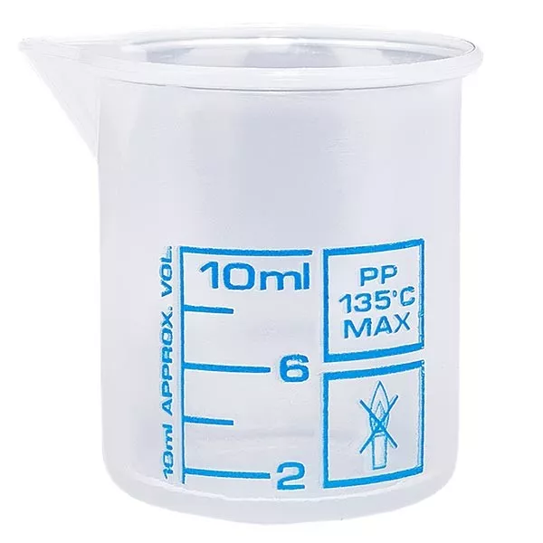 Maatbeker (Griffin beker) 10ml van PP