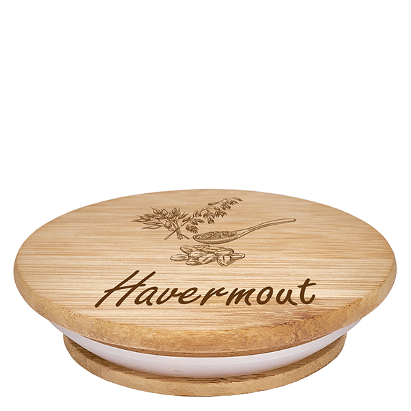 Houten deksel "Havermout" voor WECK RR100 Houten deksel "Havermout" voor WECK RR100